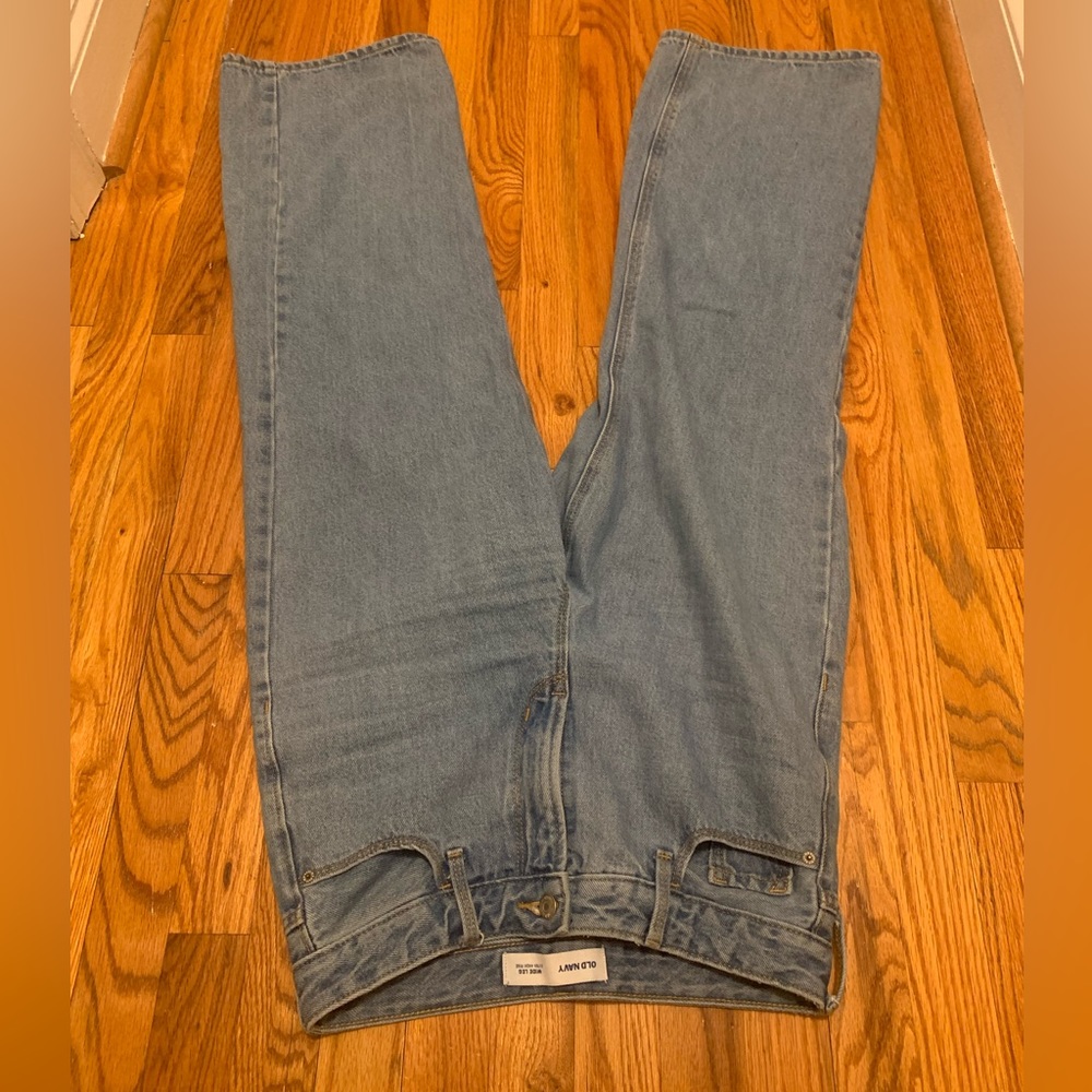 Cropped High Waited Wide Leg Jeans